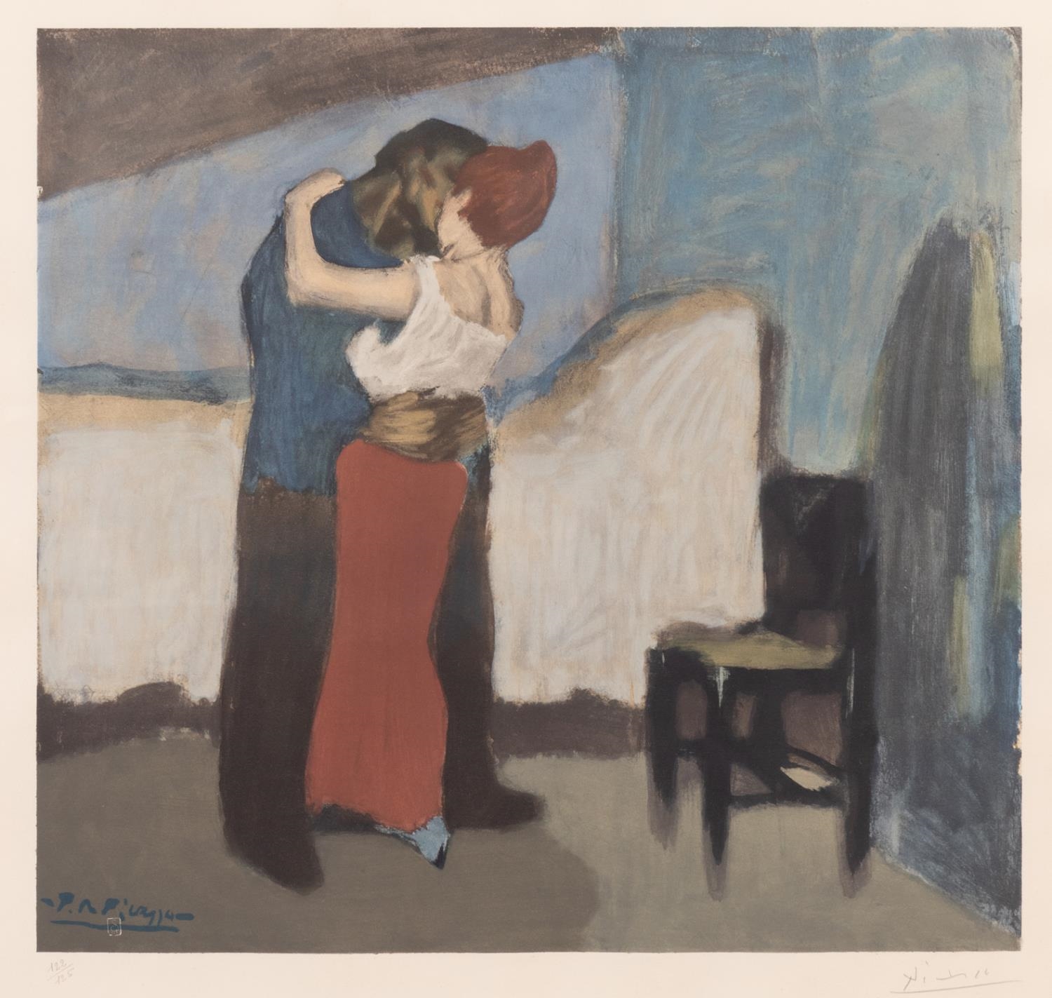 Pablo Picasso | PABLO PICASSO L'ETREINTE', COLLOTYPE ED. 122/125 (1960 ...