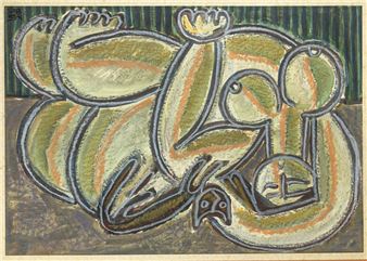 Nude with cat - Marat Kharitonovitch Baskaev