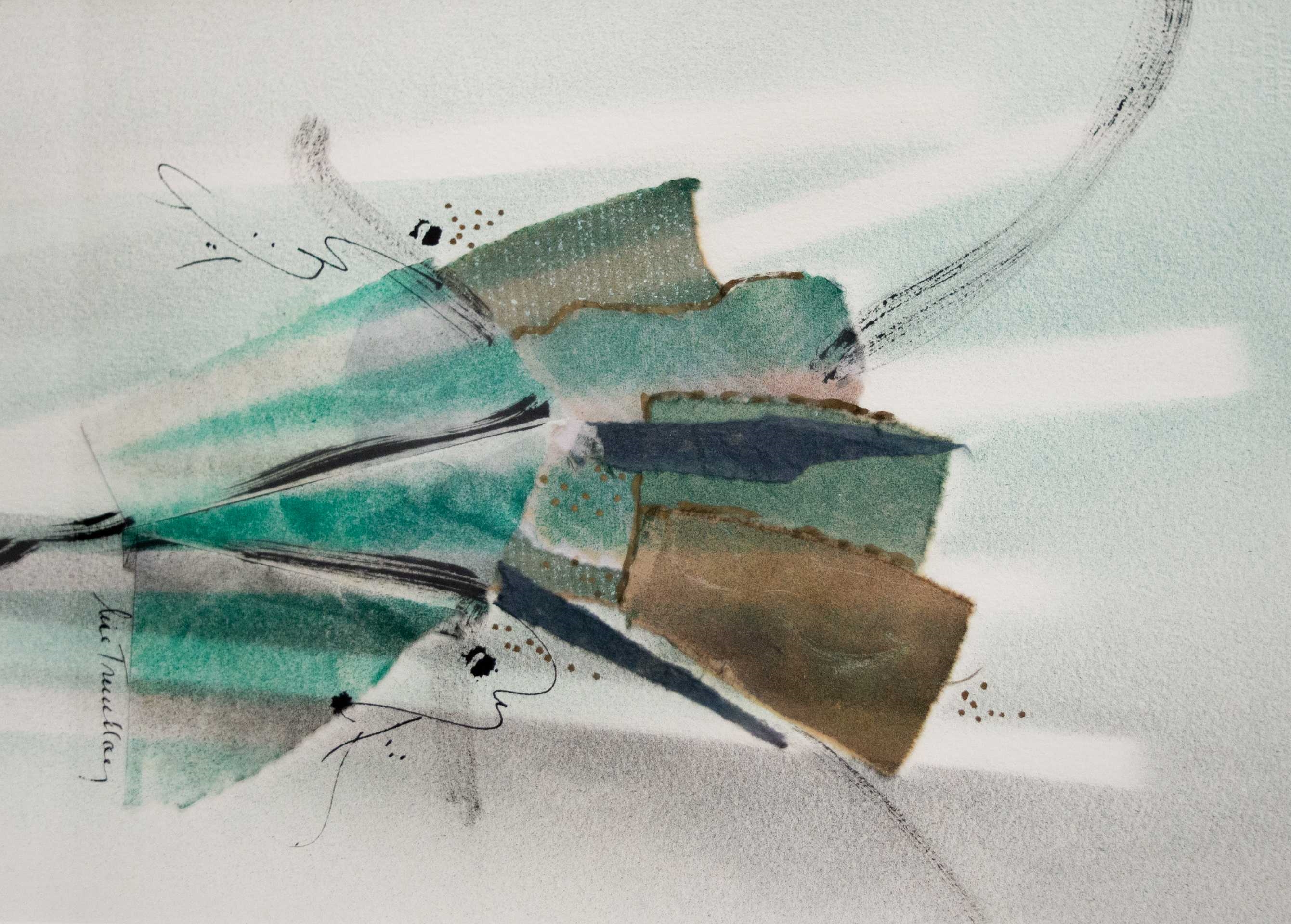 Artwork by Lise Tremblay, Effervescence, Made of Mixed media on paper