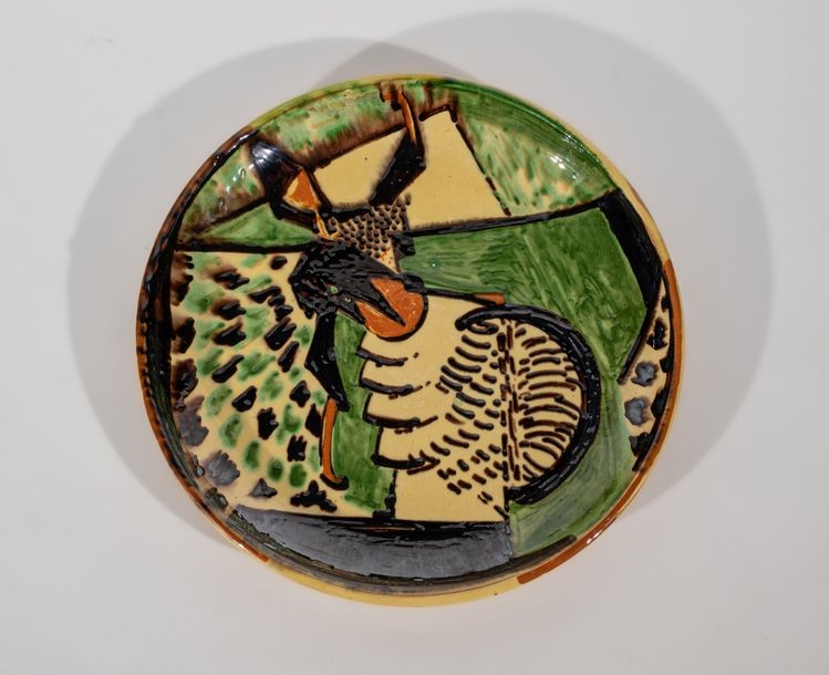 Albert Gleizes | MOLY-SABATA 1990's work Large dish Glazed... - Lot 4 ...