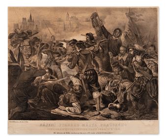 Hájení Starého města pražského (předloha Melka) - František Kolář