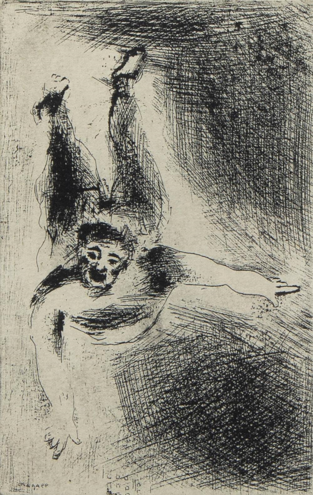 Marc Chagall | etching La colère 2 from the series The seven deadly ...