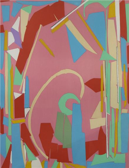 André Lanskoy | André (1902-1976) - Composition sur fond noir