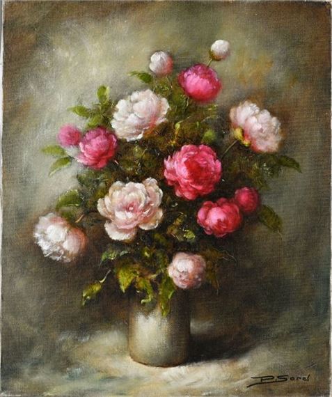 Bouquet de pivoines by Pierre Sorel