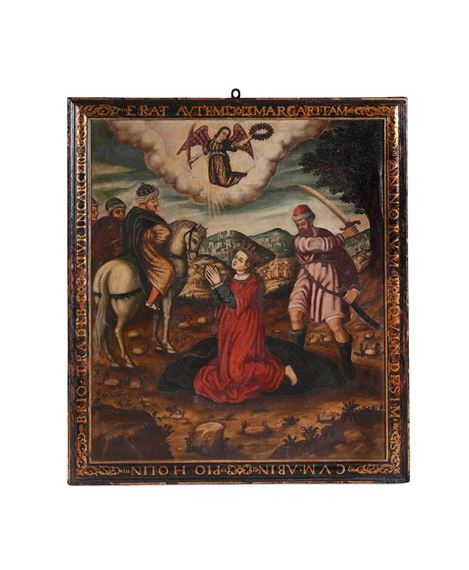 THE BEHEADING OF SAINT DYMPHNA by South American School, 18th Century