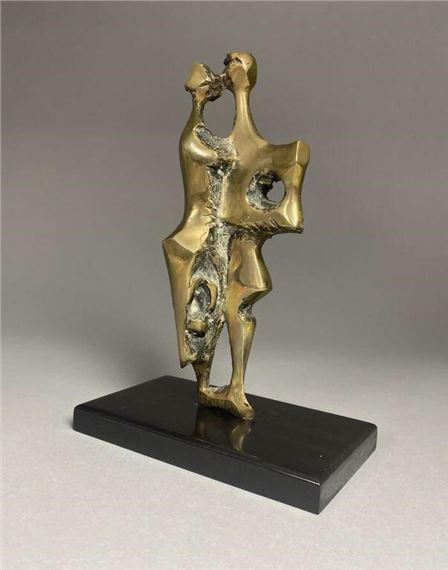 M. Pamela Stump Bronze "Art Deco Lovers by M. Pamela Stump