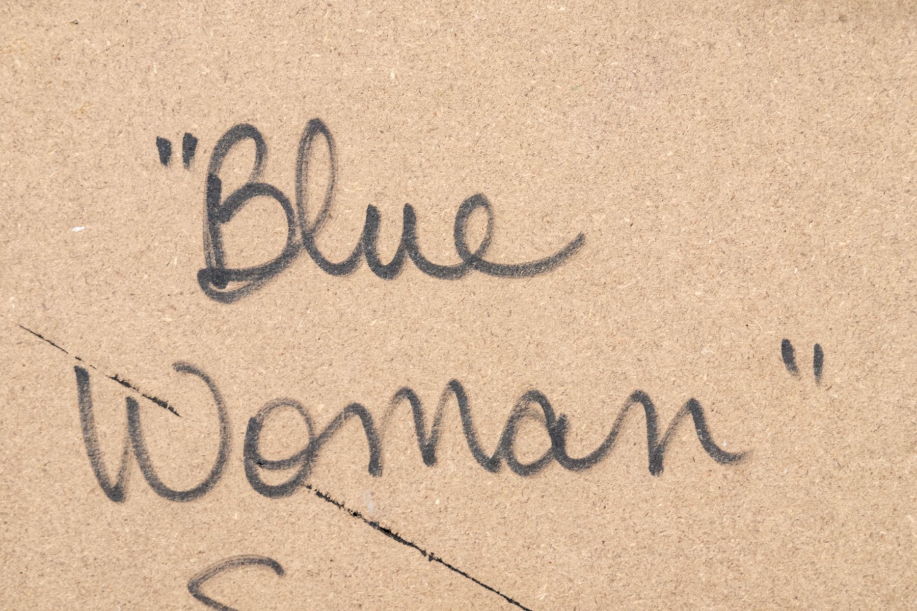 Artwork by Sarah Kiser, "Blue Woman", Made of oil on panel