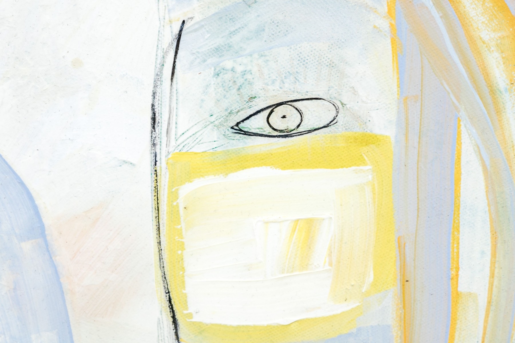 Artwork by Sarah Kiser, "Blue Woman", Made of oil on panel