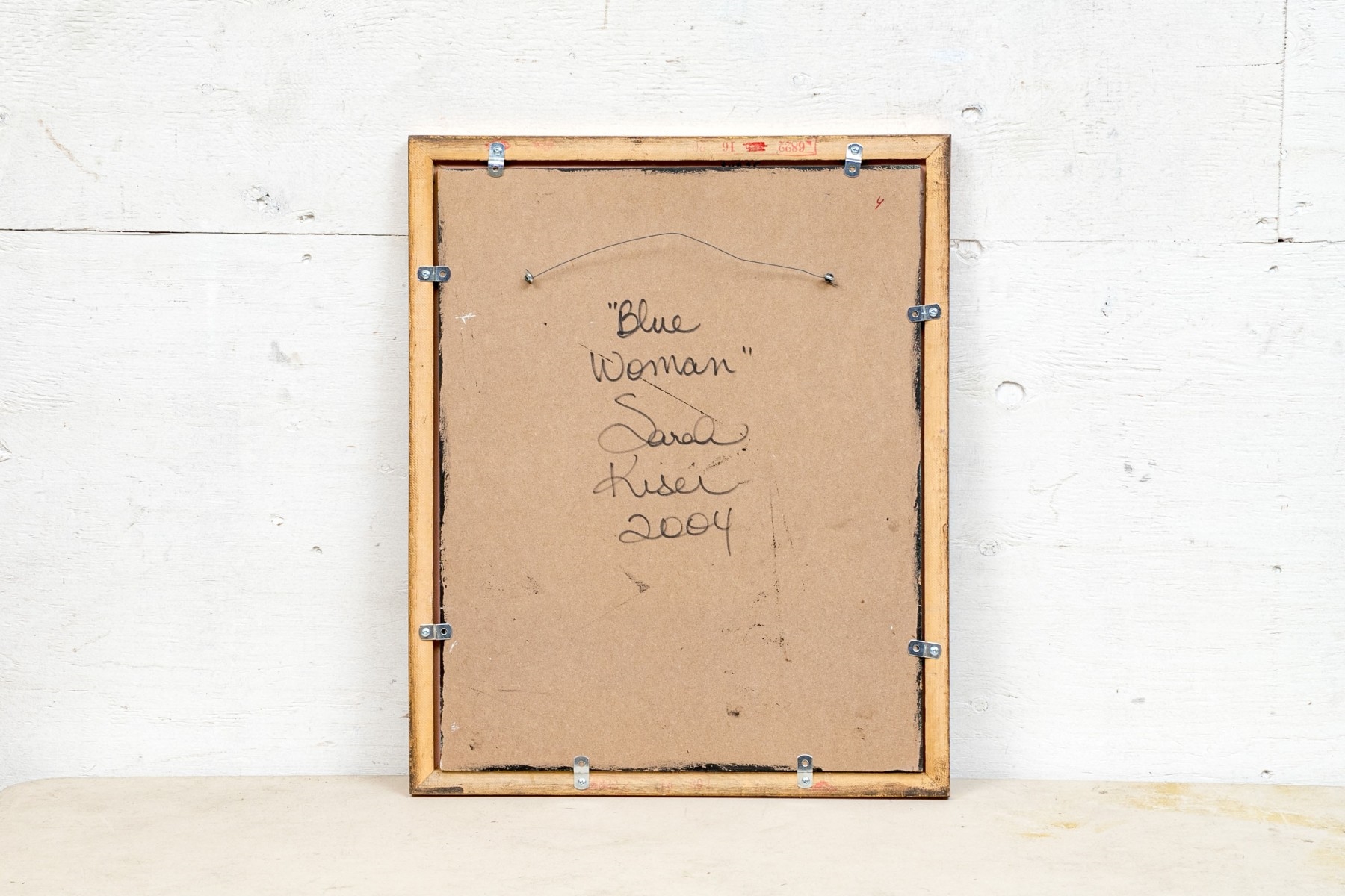 Artwork by Sarah Kiser, "Blue Woman", Made of oil on panel