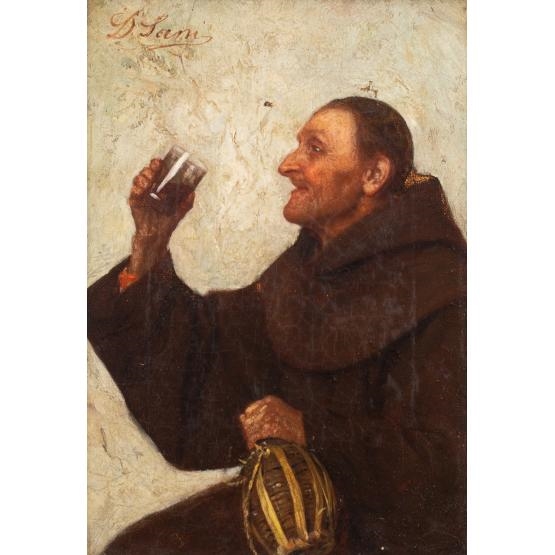 Artwork by David Sani, Frate beone, Made of oil on canvas