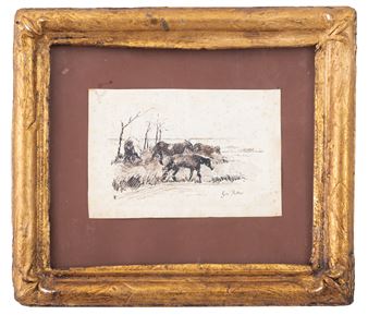 Paesaggio con armenti - Gio Fattore