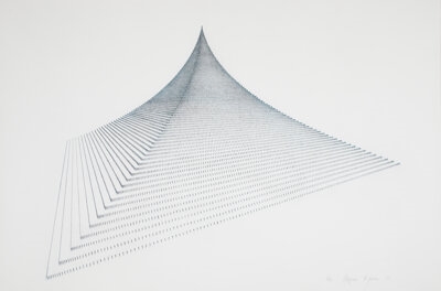 Probability Pyramid II , 1981 by Agnes Denes, 1981