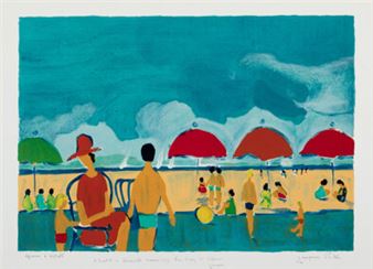 Les Parasols Rouges , n.d - Jacques Potin