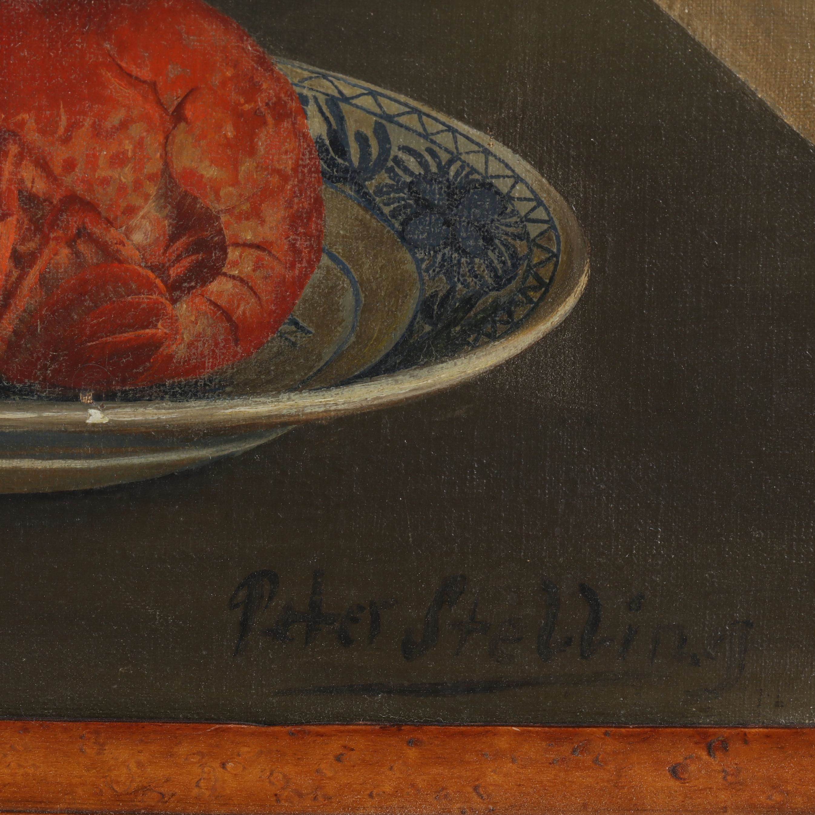 Artwork by Peter Stebbing, Still Life with Lobster, Made of Oil on canvas