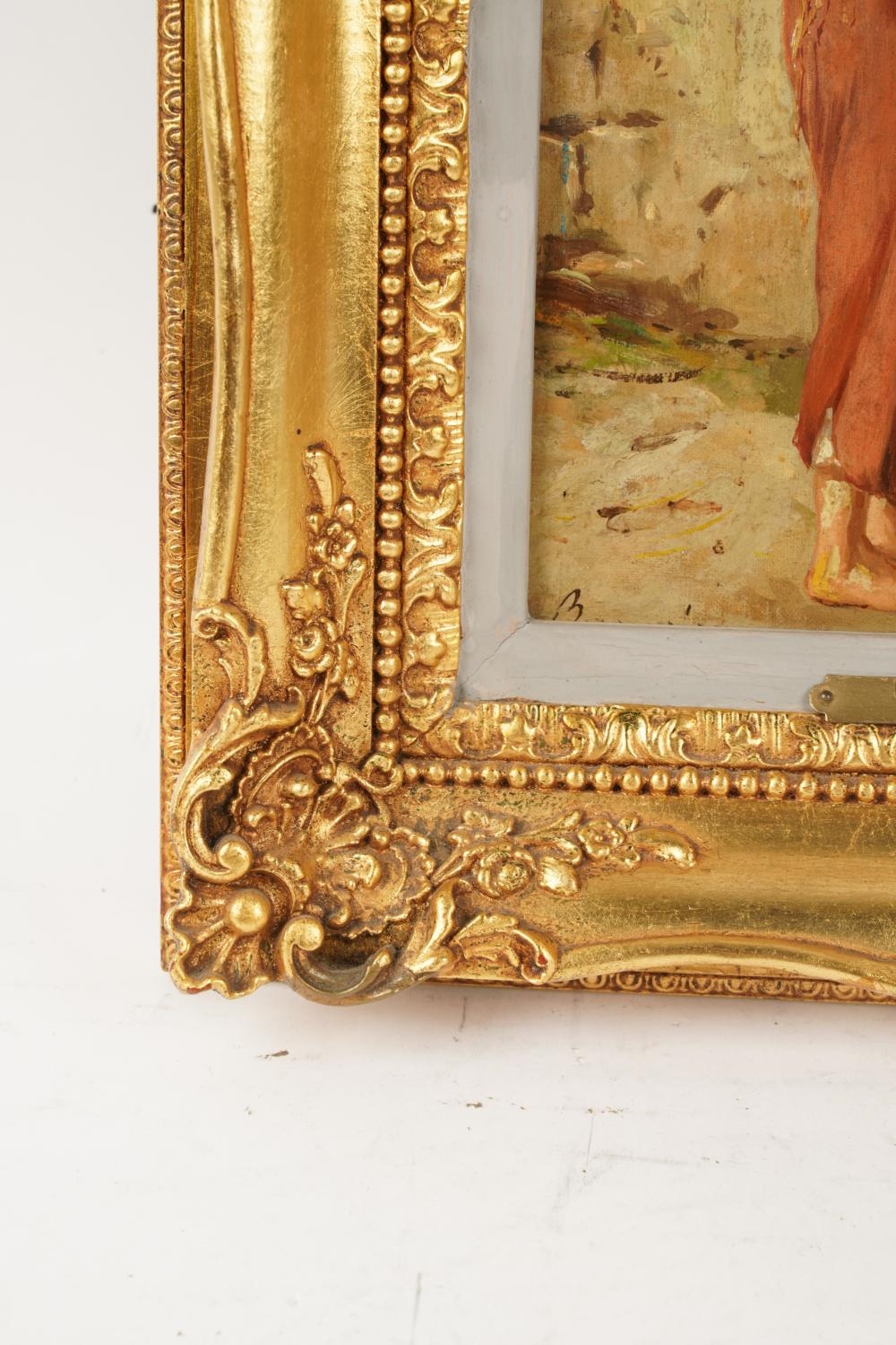 Artwork by Donatus Buongiorno, : At the Stable Door, Made of oil on board