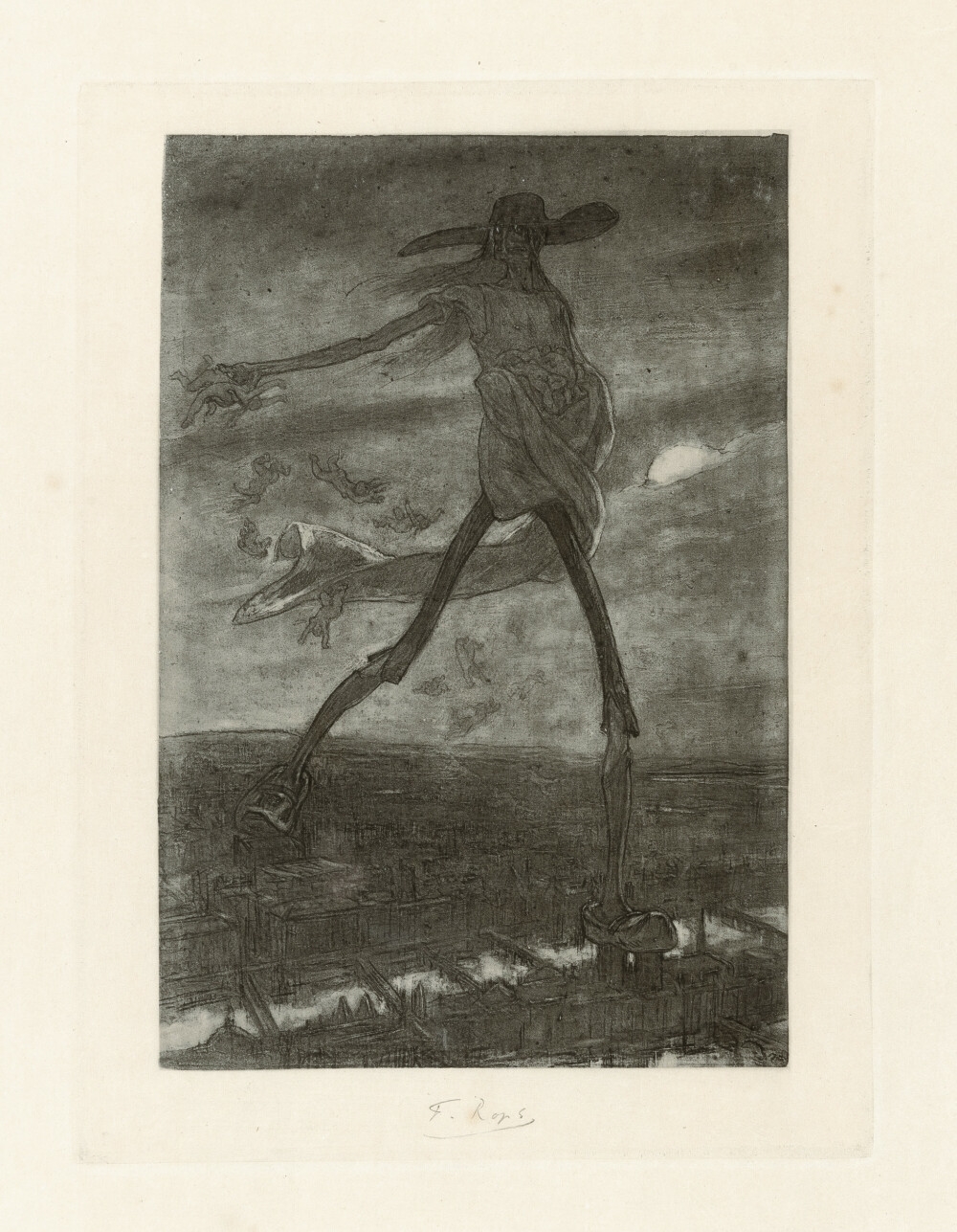 Félicien Rops | Le Calvaire I (1882) | MutualArt