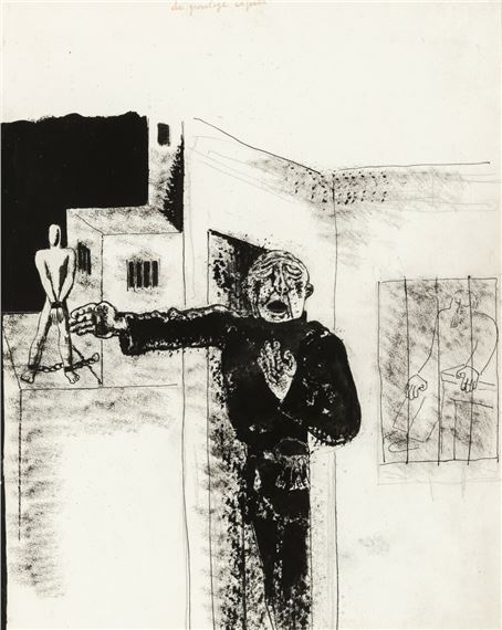 The sensitive warden (ca. 1935 by Frits van den Berghe, circa 1935