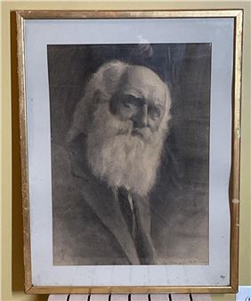 Charcoal Portrait of a man - Mary E. Hutchinson