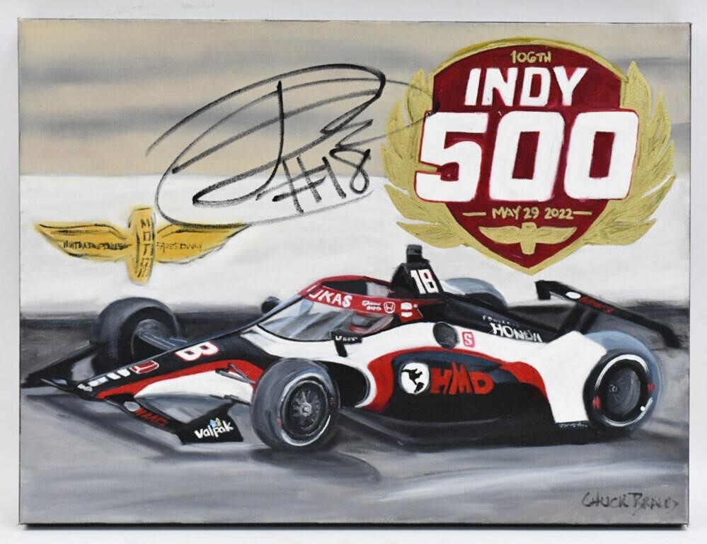 Chuck Braud | 2022 Malukas Indy 500 Orig Art By Chuck Braud (2022 ...