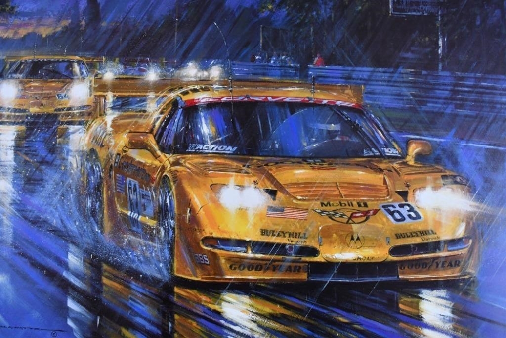 Nicholas Watts | Pratt & Miller C5-R Le Mans Print Nicholas Watts (2001 ...