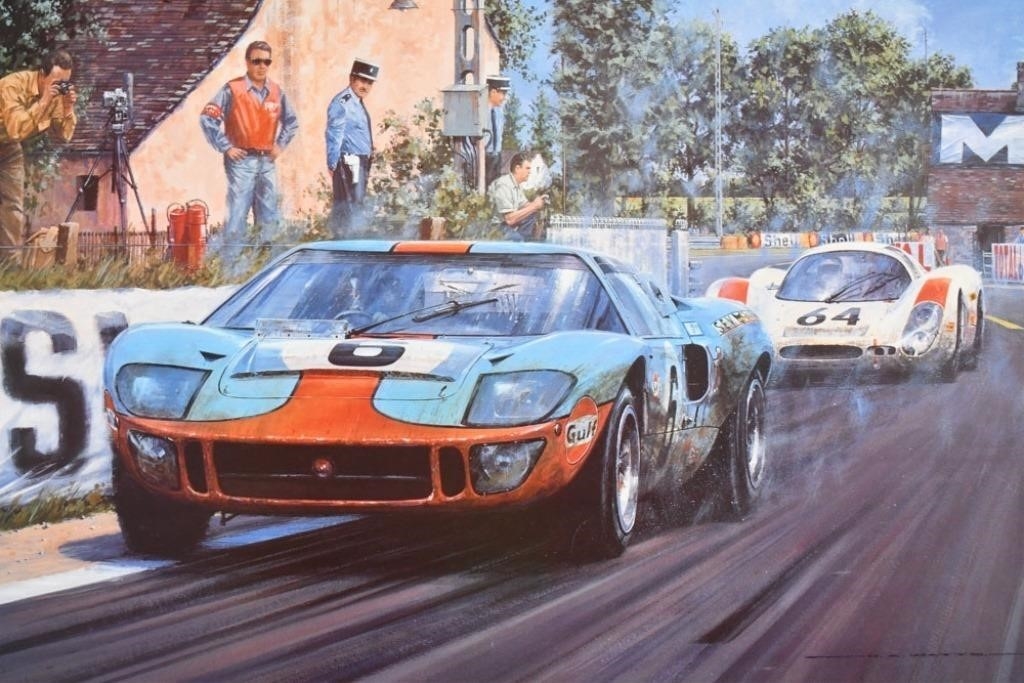 Nicholas Watts | Race to the Line Le Mans 1969 Print Nicholas Watts ...