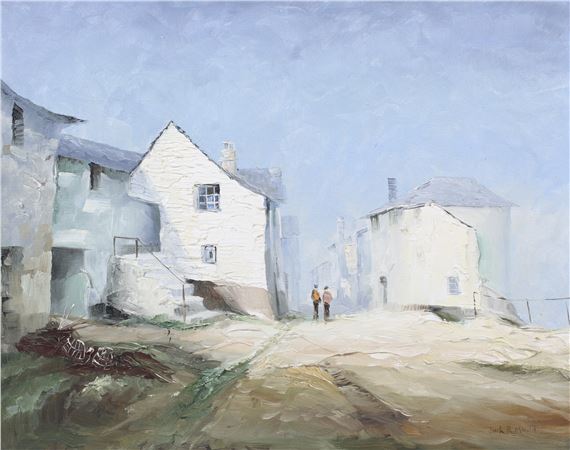 Jack Mould | Street scene Newlyn | MutualArt