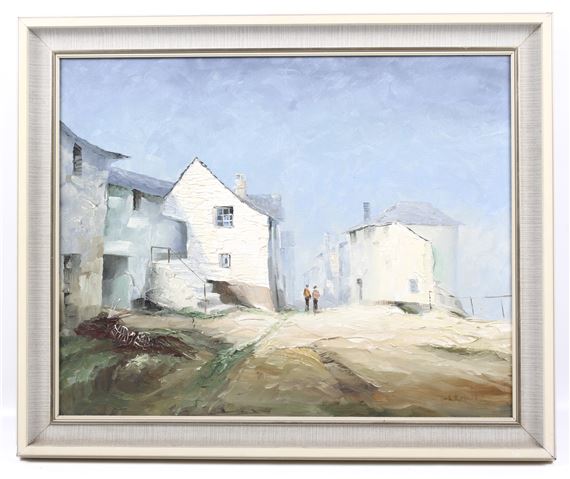 Jack Mould | Street scene Newlyn | MutualArt