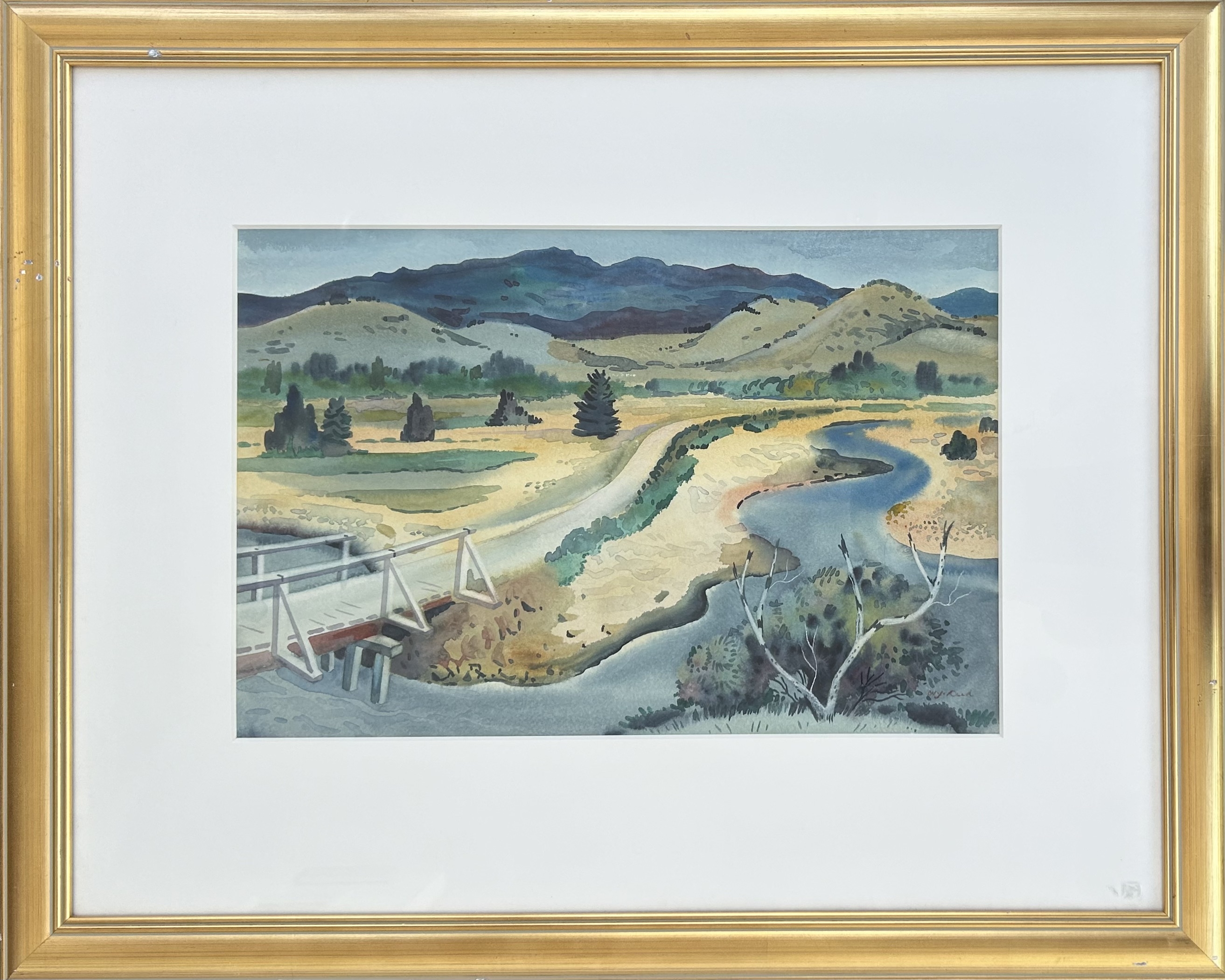 William James Reed | WILLIAM JAMES REED -Road to Waitati c.1964 (ca ...