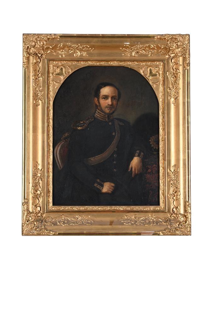 Artwork by Swedish School, 19th Century, A PAIR OF PORTRAITS OF AN OFFICER AND HIS WIFE, Made of Oil on canvas