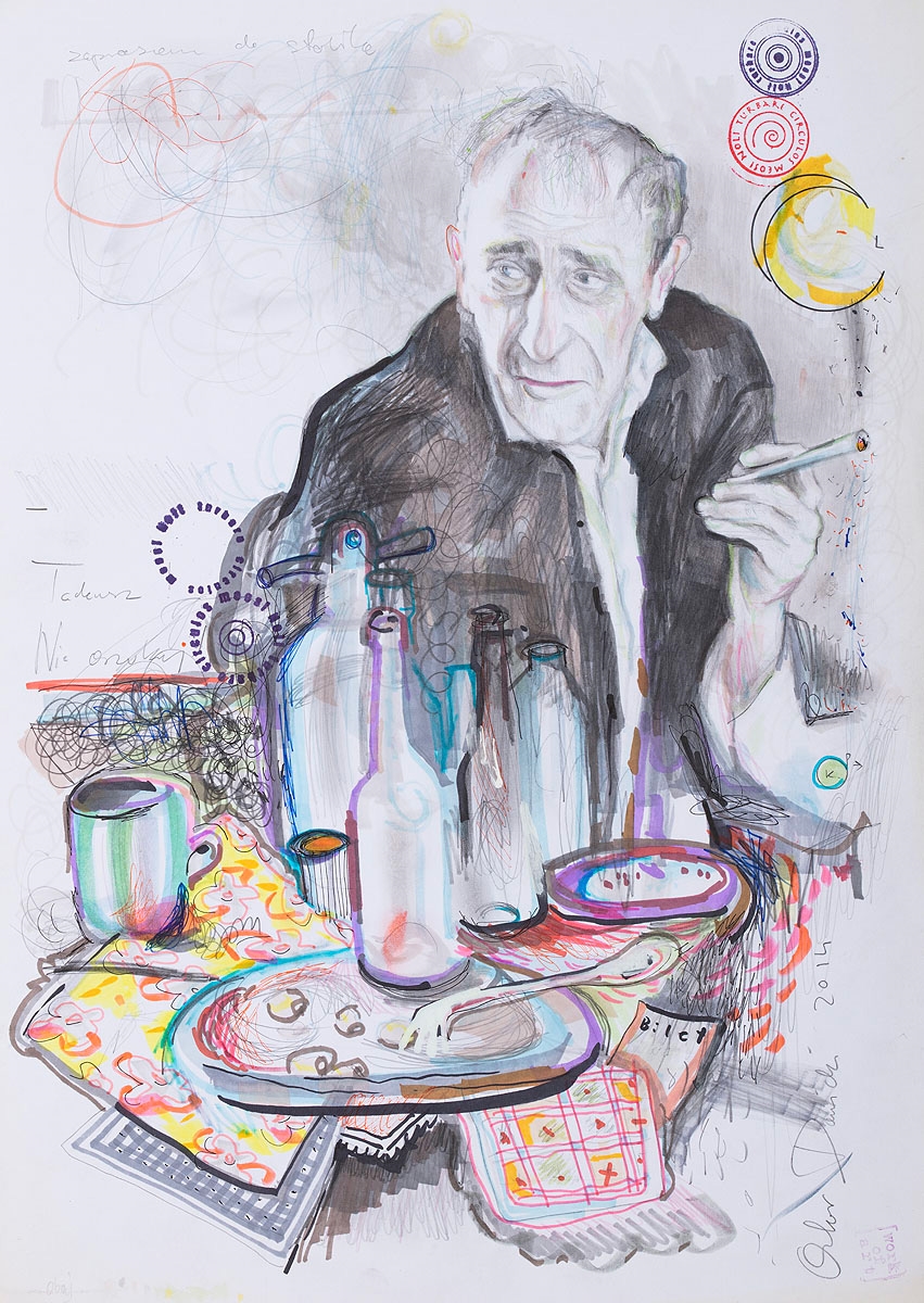 Artwork by Oskar Dawicki, Tadeusz nie oszukuj, 2014, Made of mixed media, paper