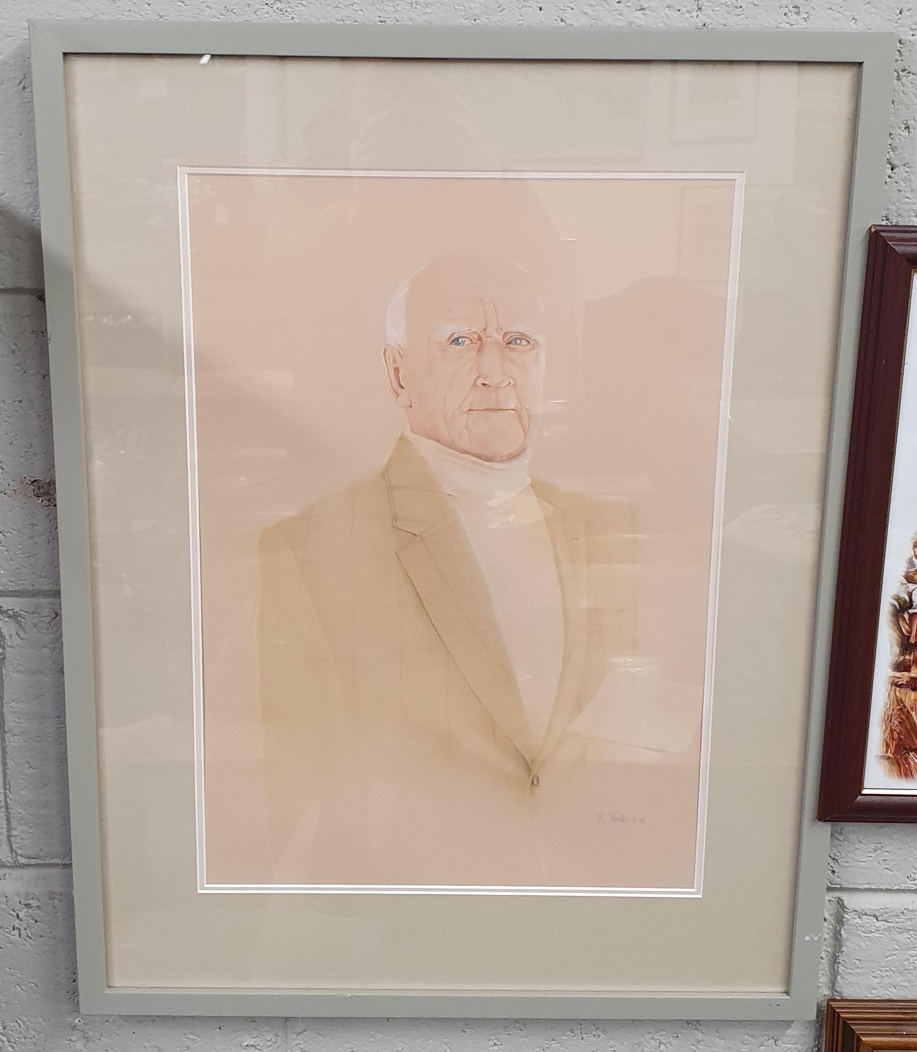 Artwork by Phil Proctor, Phil Proctor. A Pastel drawing of a distinguished gentleman, Made of Pastel drawing