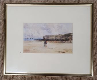 Gordon Allinson. A th Century Watercolour of people on a w - Gordon Allinson