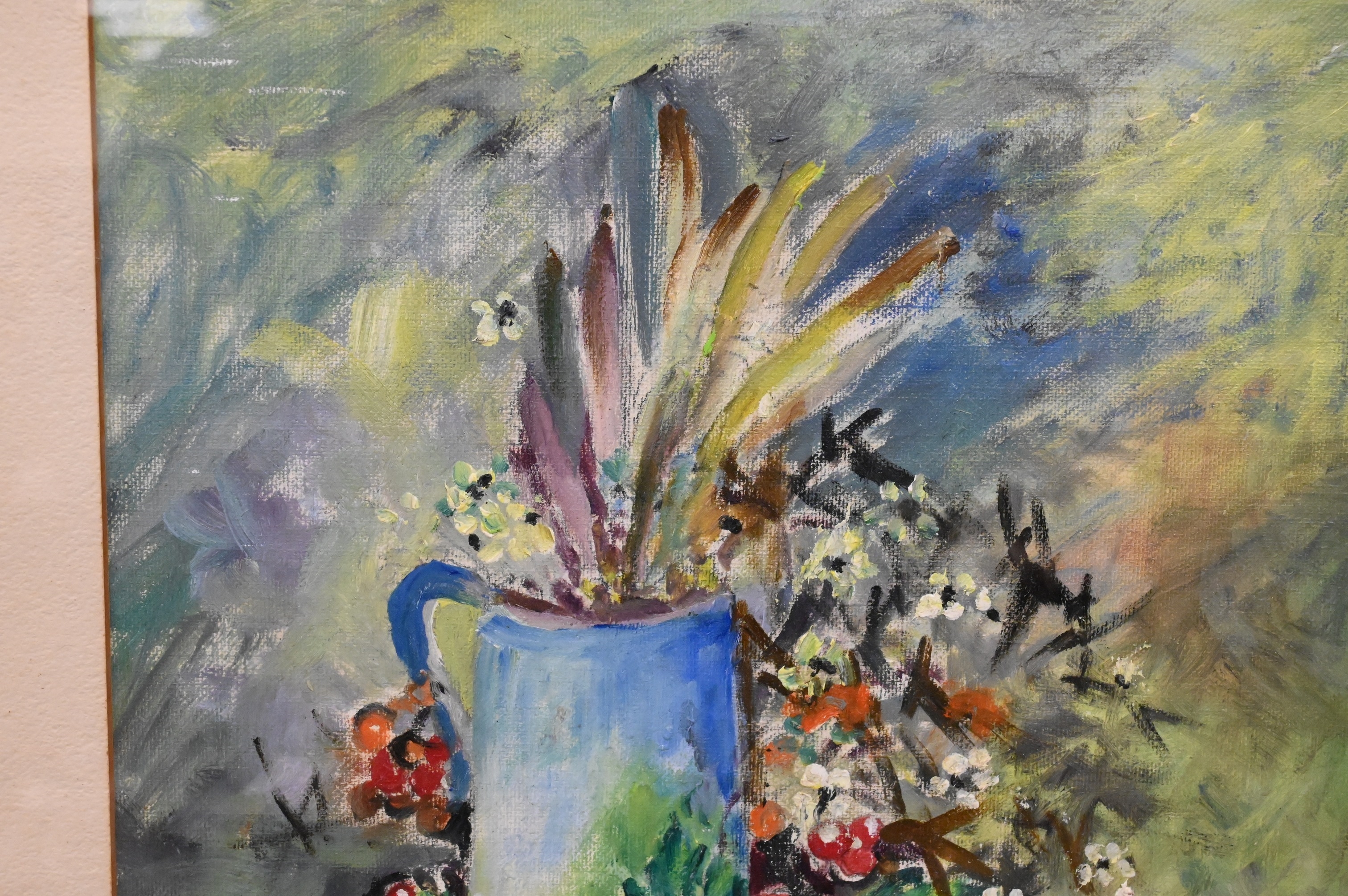 Jane Peterson | Still life with flowers and fruit | MutualArt