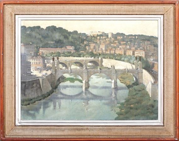 VIEW OF CASTEL SANT ANGELO by Laurence Henry Forster Irving, early 20th century
