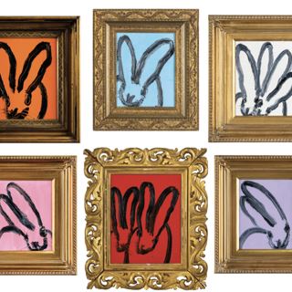 Hunt Slonem: Hare Salon - Laura Rathe Fine Art, Houston (Colquitt St)