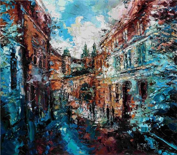 On the way to the castle by Krystyna Róż-Pasek, 2024