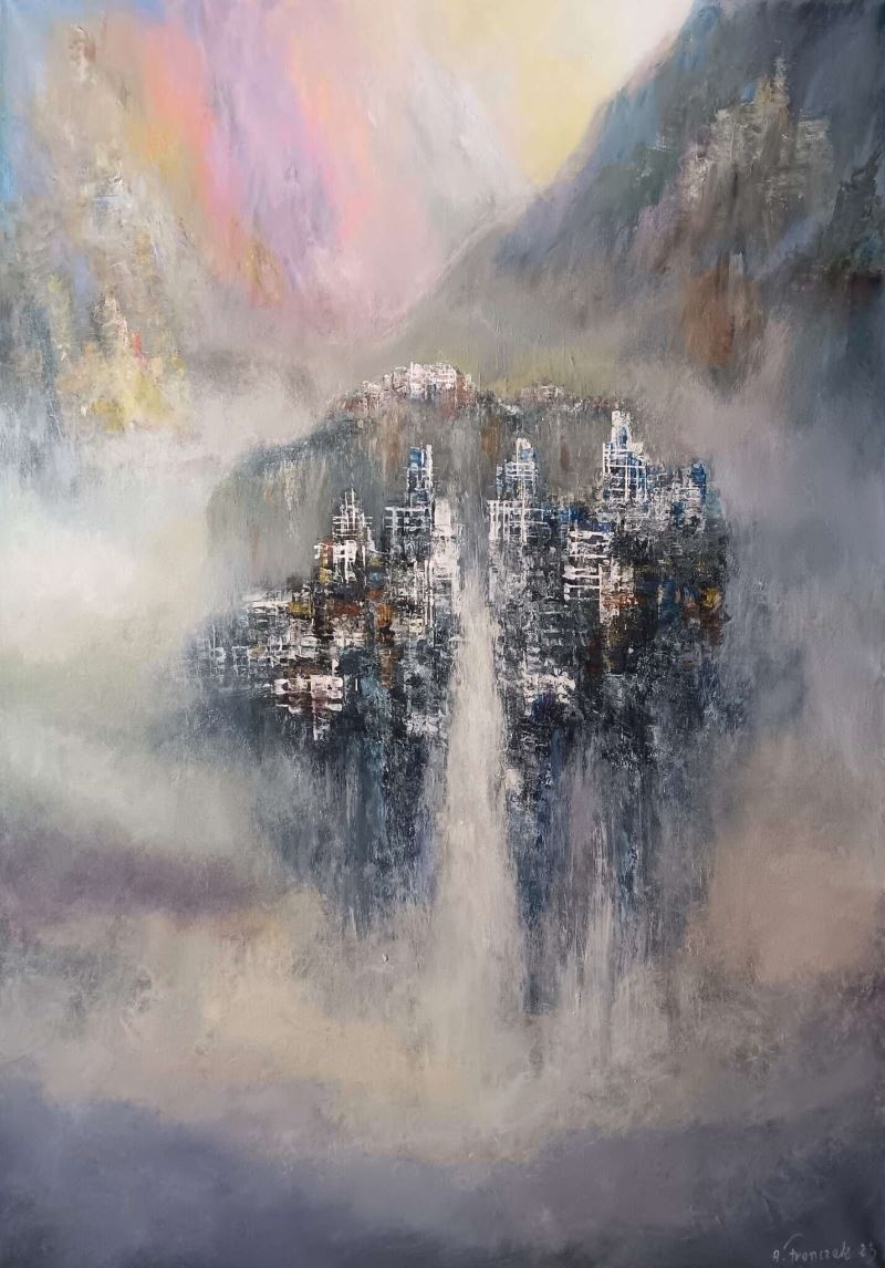 Artwork by Andrzej Fronczak, On the edge, Made of Acrylic, Canvas