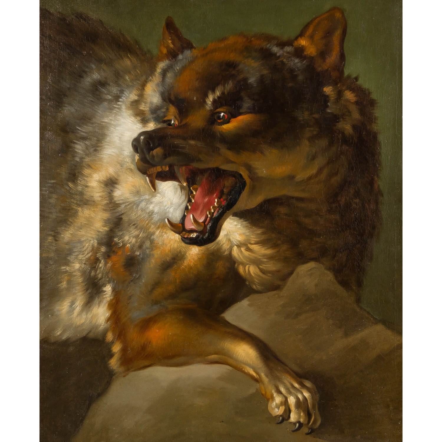 Artwork by Giuseppe Baldrighi, Wolf, Made of Oil on canvas
