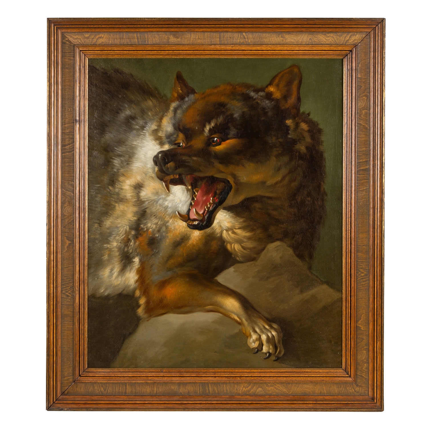 Artwork by Giuseppe Baldrighi, Wolf, Made of Oil on canvas