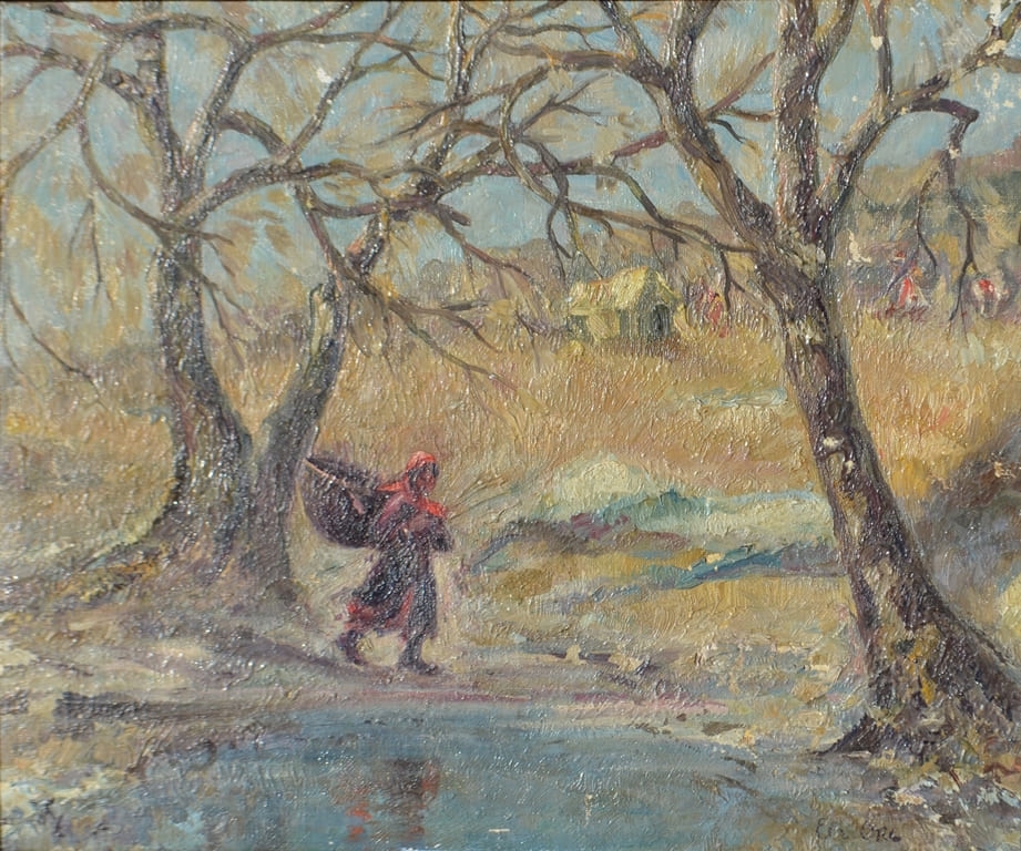 Artwork by Eugeny Borisovich Oks, Landscape, Made of oil on canvas