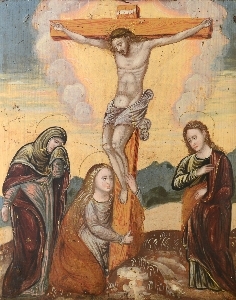 Crucifixion - Veneto-Cretan School, 17th Century