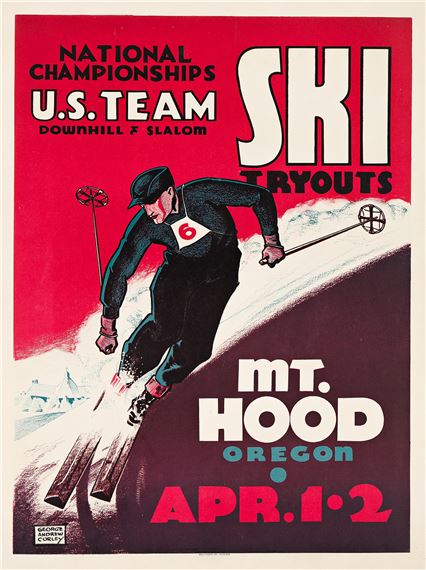 U.S. TEAM SKI TRYOUTS / MT. HOOD OREGON. 1939 - George Andrew Corley