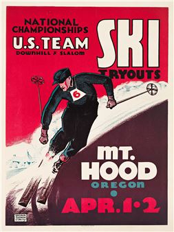 U.S. TEAM SKI TRYOUTS / MT. HOOD OREGON. 1939 - George Andrew Corley