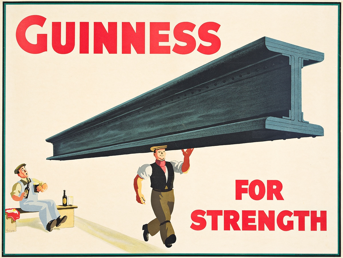 GUINNESS FOR STRENGTH. 1934 - John Gilroy