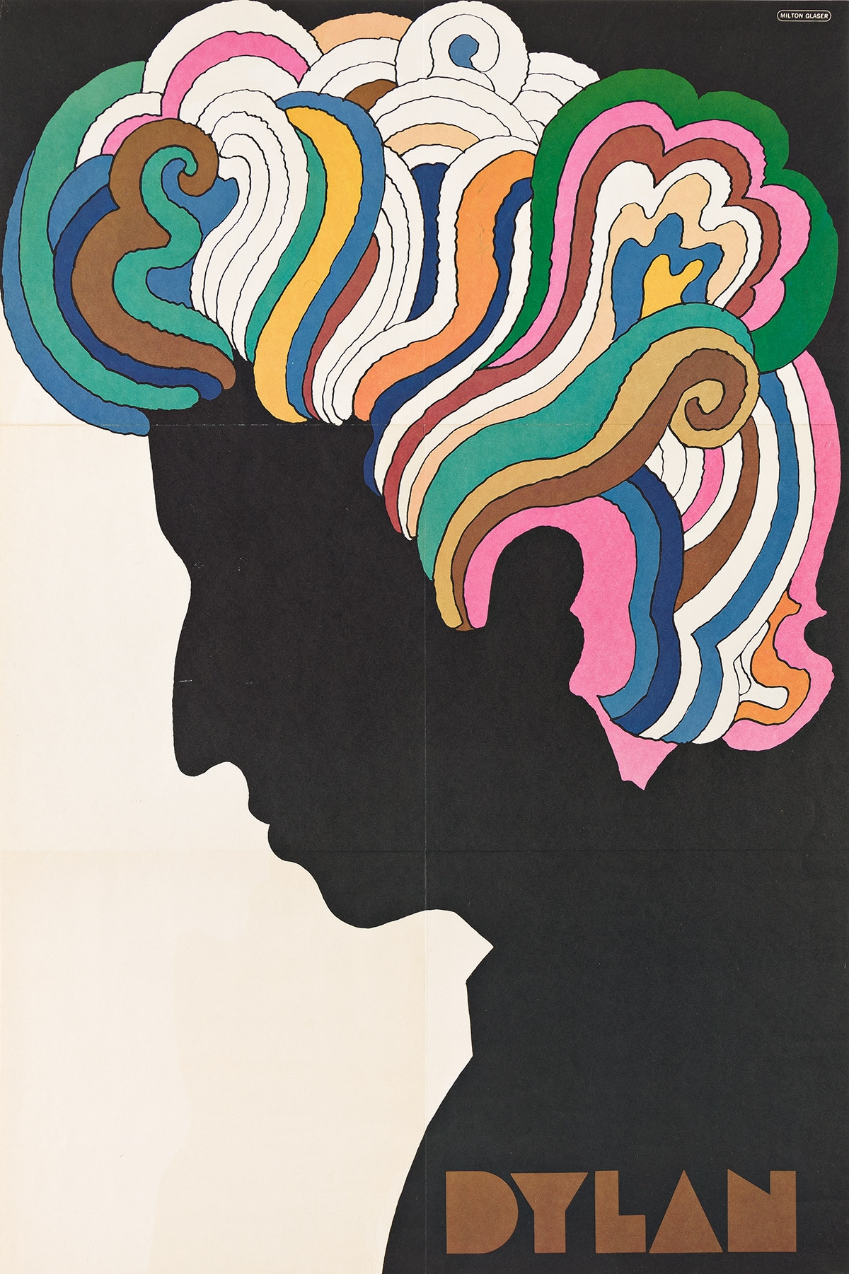 BOB DYLAN. 1966 by Milton Glaser, 1966