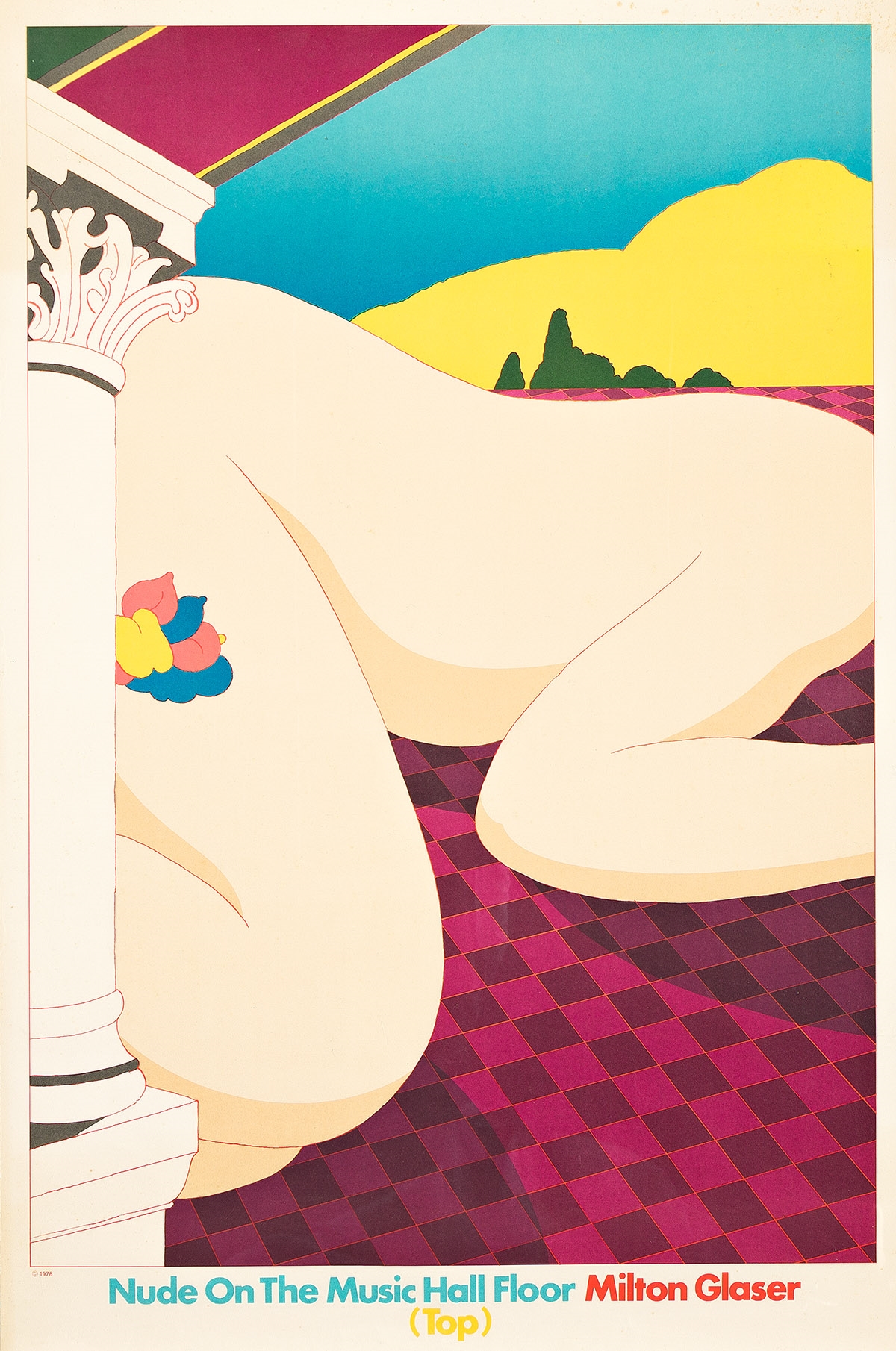 Nudes On The Music Hall Floor (Bottom by Milton Glaser, 1978