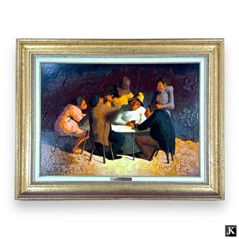 Javier Martinez (20th C) Oil Painting On Board - Javier Martinez