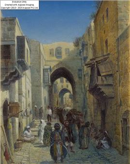 Street Scene in Jerusalem;  - Paul H. Ellis