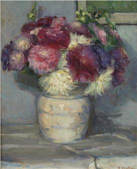 Asternstillleben - Bertha Dörflein-Kahle