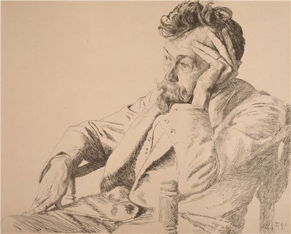 Portrait Prof. Paul Horst-Schulze by Otto Greiner, 1914